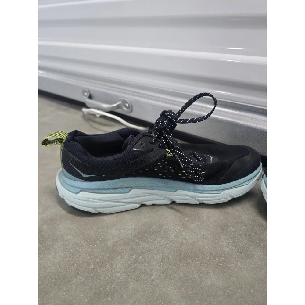 Hoka One One Challenger ATR‎ 6 Women's Trail Running Shoes Black Aqua Size 8B